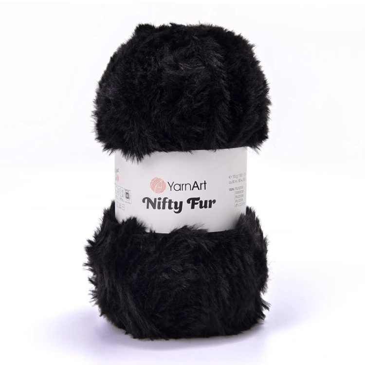 Włóczka YarnArt Nifty Fur 8402 / czerń