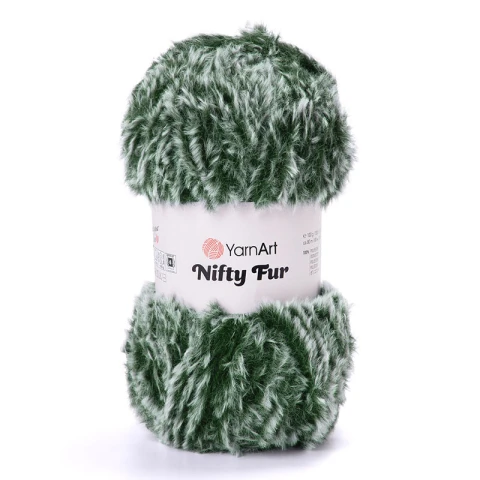 Włóczka YarnArt Nifty Fur 8419 / leśny szron