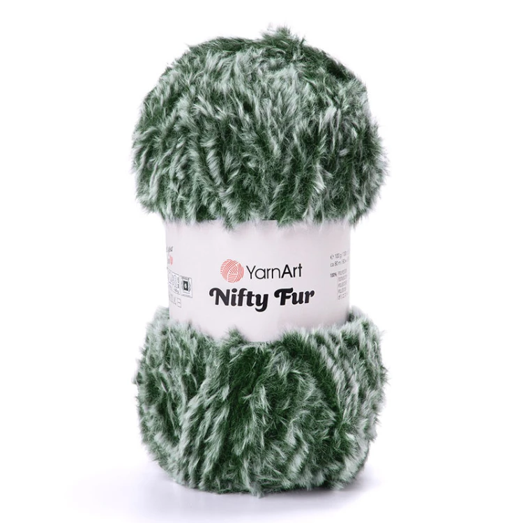 Włóczka YarnArt Nifty Fur 8419 / leśny szron