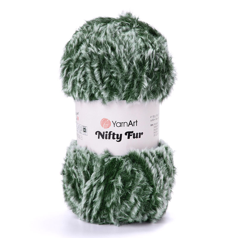Włóczka YarnArt Nifty Fur 8419 / leśny szron