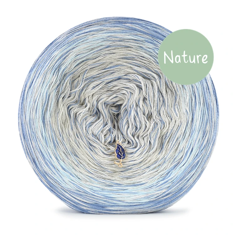 KOKONEK Nature Kish Rare R224 Sky Blue - Denim/błękit/jasny szary/beza + 1 nitka beza + 1 nitka denim