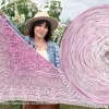 KOKONEK Nature Kish Rare R225 Raspberry Gum - Wrzos/perłowy róż/jasny róż/beza + 1 nitka wrzos + 1 nitka beza