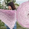 KOKONEK Nature Kish Rare R225 Raspberry Gum - Wrzos/perłowy róż/jasny róż/beza + 1 nitka wrzos + 1 nitka beza