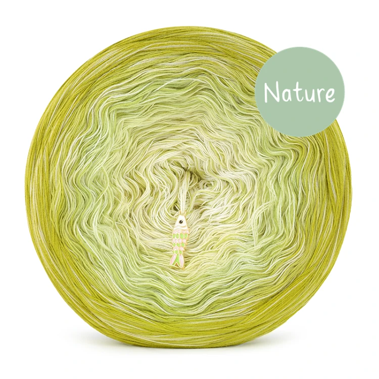 KOKONEK Nature Kish Rare R226 Lemon Grass - Awokado/wasabi/masełkowy/beza + 1 nitka awokado + 1 nitka beza