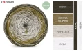 KOKONEK Nature Kish Rare R230 Olive Tree - Khaki/ciemna oliwka/popielaty/beza + 1 nitka khaki + 1 nitka beza