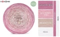 KOKONEK Nature Kish Rare R231 Peony Garden - Zgaszony róż/malinowy róż/brudny róż/beza + 1 nitka zgaszony róż + 1 nitka beza