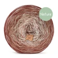 KOKONEK Nature Kish Rare R232 Terracotta Sand - Glina/kakao/beż/beza + 1 nitka glina + 1 nitka beza