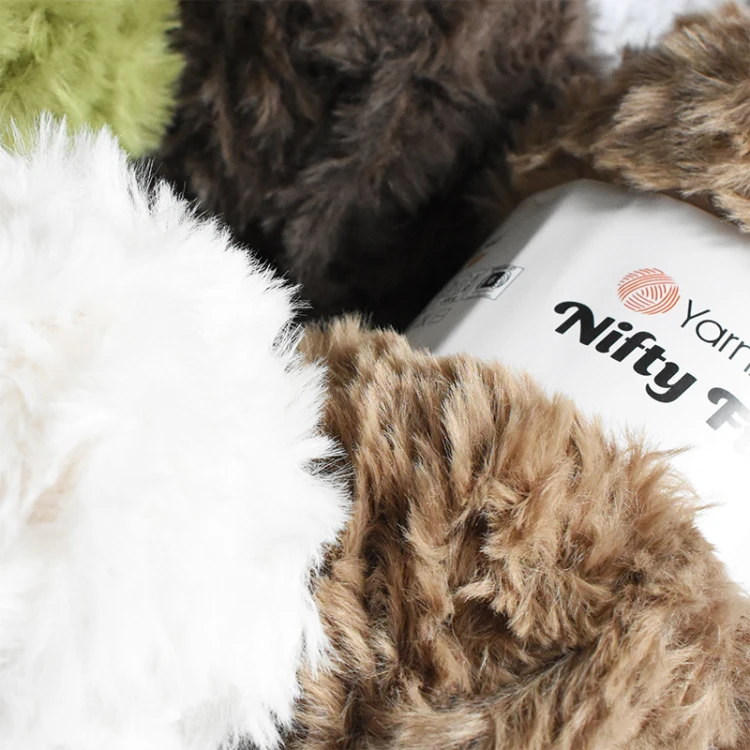 Włóczka YarnArt Nifty Fur 8416 / borsuk