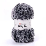 Włóczka YarnArt Nifty Fur 8416 / borsuk