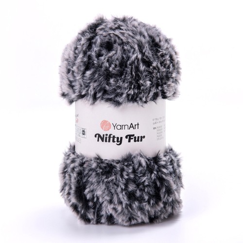 Włóczka YarnArt Nifty Fur 8416 / borsuk