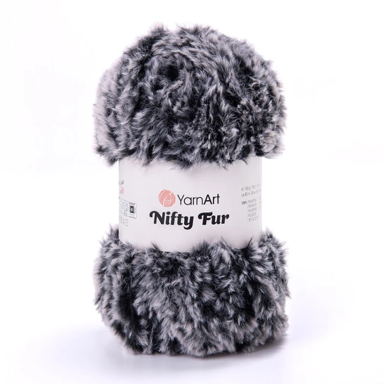 Włóczka YarnArt Nifty Fur 8416 / borsuk