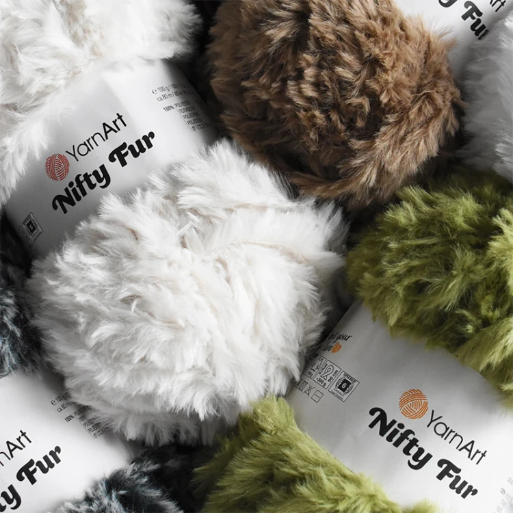 Włóczka YarnArt Nifty Fur 8410 / gołębi