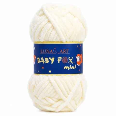 Włóczka Luna Art Baby Fox Mini 200-02 / ecru