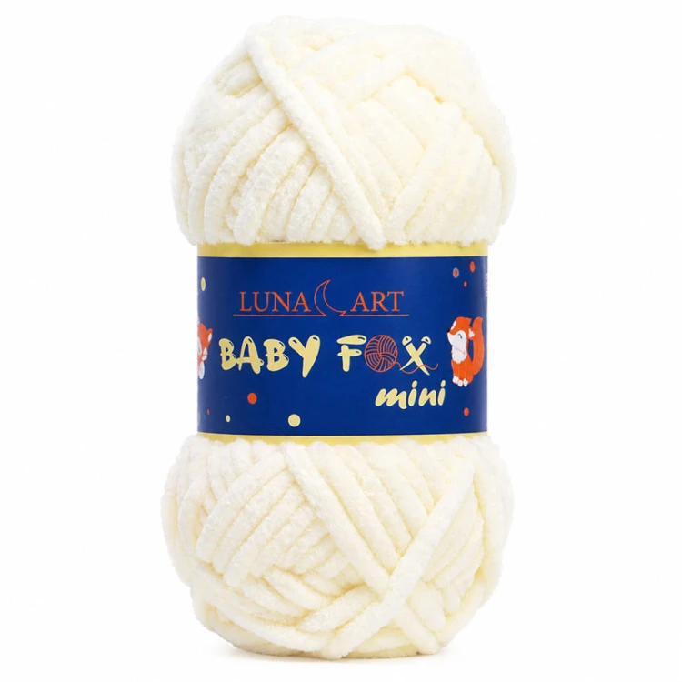 Włóczka Luna Art Baby Fox Mini 200-02 / ecru
