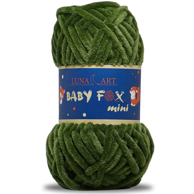 Włóczka Luna Art Baby Fox Mini 200-32 / paproć