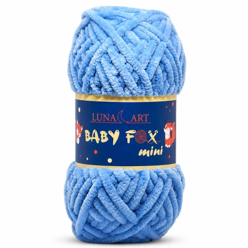 Włóczka Luna Art Baby Fox Mini 200-50 / niebieski