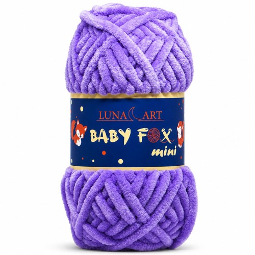Włóczka Luna Art Baby Fox Mini 200-55 / jasny fiolet