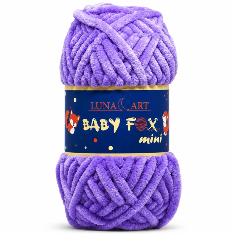 Włóczka Luna Art Baby Fox Mini 200-55 / jasny fiolet