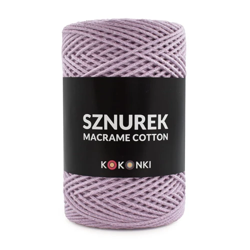 Sznurek Macrame Cotton by KOKONKI 2mm / rolka 200m / 551 wrzos