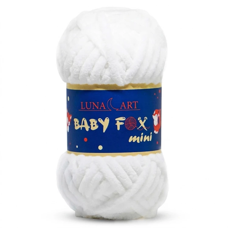 Włóczka Luna Art Baby Fox Mini 200-01 / biel