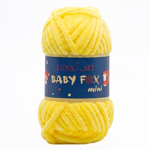 Włóczka Luna Art Baby Fox Mini 200-14 / żółty
