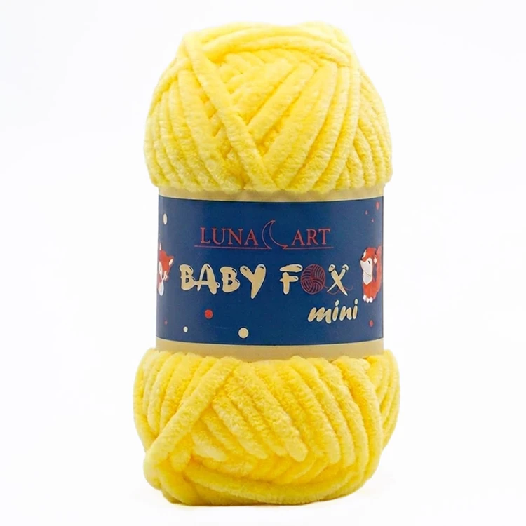 Włóczka Luna Art Baby Fox Mini 200-14 / żółty