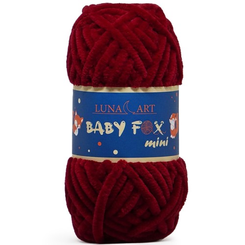 Włóczka Luna Art Baby Fox Mini 200-20 / bordo