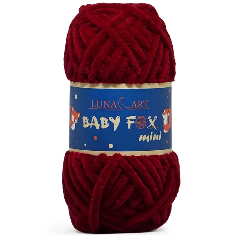 Włóczka Luna Art Baby Fox Mini 200-20 / bordo