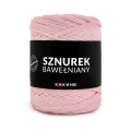 PREMIUM sznurek bawełniany by KOKONKI 5mm / rolka 100m / baby róż - OUTLET