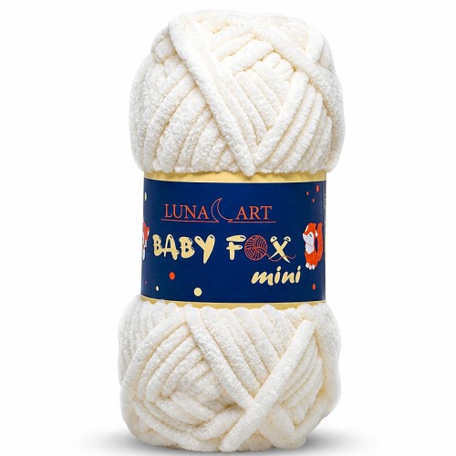 Włóczka Luna Art Baby Fox Mini 200-71 / złamana biel