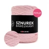 PREMIUM sznurek bawełniany by KOKONKI 5mm / rolka 100m / 532 baby róż