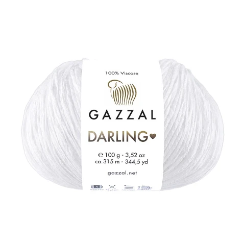 Włóczka Gazzal Darling 551 / biel