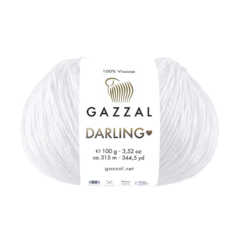 Włóczka Gazzal Darling 551 / biel