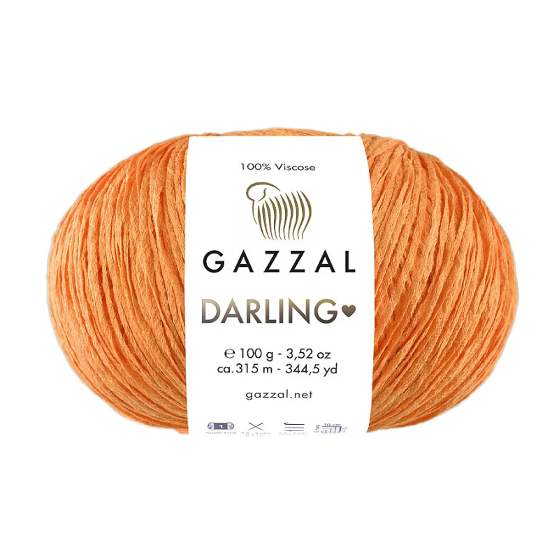 Włóczka Gazzal Darling 557 / pomarańcz