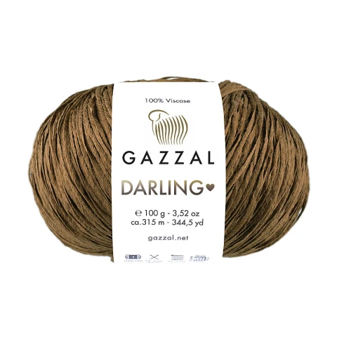 Włóczka Gazzal Darling 552 / jasny brąz