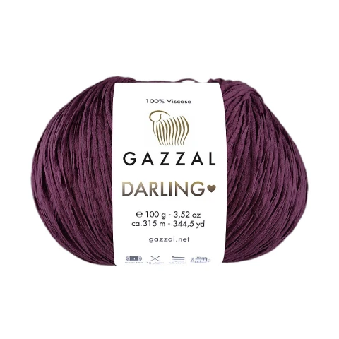 Włóczka Gazzal Darling 560 / jeżyna