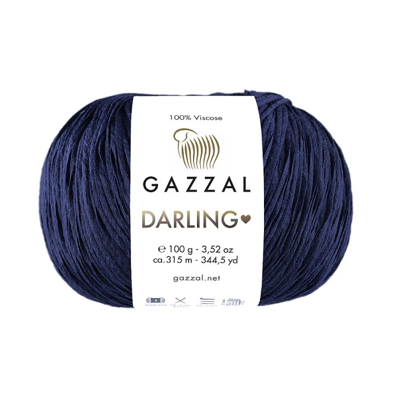 Włóczka Gazzal Darling 555 / granat