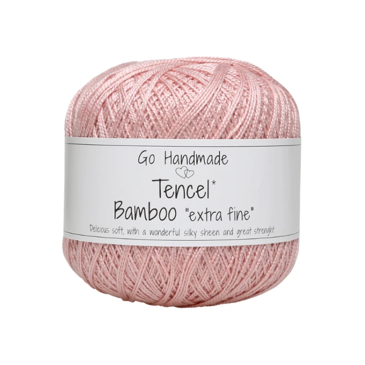 Włóczka Go Handmade Tencel Bamboo "extra fine" 17731 / róż vintage