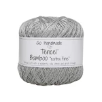 Włóczka Go Handmade Tencel Bamboo "extra fine" 17732 / jasny szary