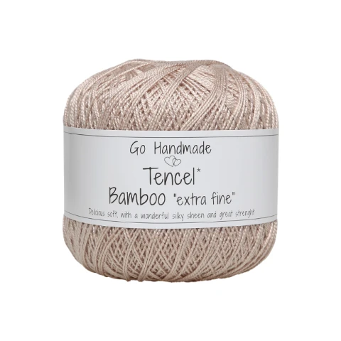 Włóczka Go Handmade Tencel Bamboo "extra fine" 17733 / beż