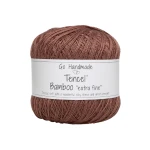 Włóczka Go Handmade Tencel Bamboo "extra fine" 17734 / karmelowy brąz