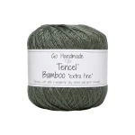 Włóczka Go Handmade Tencel Bamboo "extra fine" 17735 / zgaszona zieleń