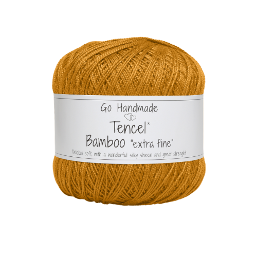 Włóczka Go Handmade Tencel Bamboo "extra fine" 17736 / curry