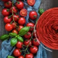 Włóczka KOKONKI Dolce Visco - Pomodoro / pomidor 18 / ~700 m / 200 g