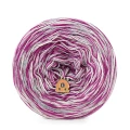 KOKONEK_Melanż Soft R235 - Jeżyna/lila róż/szary/krem / 4 nitki / 375 m / 100 g - GOTOWY