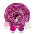 KOKONEK_Melanż Soft R237 - Róż/piwonia/jeżyna/pastelowy róż / 4 nitki / 375 m / 100 g - GOTOWY