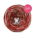 KOKONEK_Melanż Soft R238 - Czerwień/cynamon/khaki/chałwa / 4 nitki / 375 m / 100 g - GOTOWY