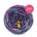 KOKONEK_Melanż Soft R240 - Jeans/morski/jasny szary/piwonia / 4 nitki / 375 m / 100 g - GOTOWY
