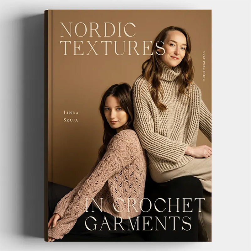 Książka Nordic Textures in Crochet Garments / Cozy Publishing - w języku angielskim