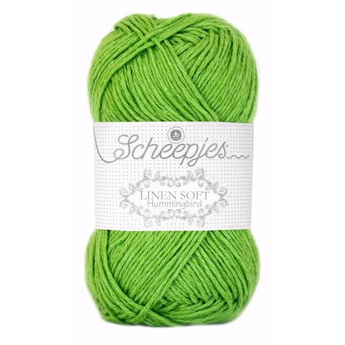 Włóczka Scheepjes Linen Soft 50g - 627 - zielone jabłuszko